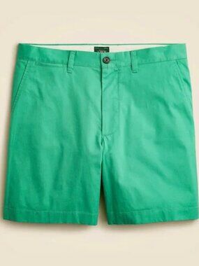 New With Tags J. Crew Men's Portsider Stretch Chino Shorts Villa Green Size 32